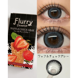 [1Month]Flurry Waffle Check Gray フルーリーマンスリー ワッフルチェックグレー